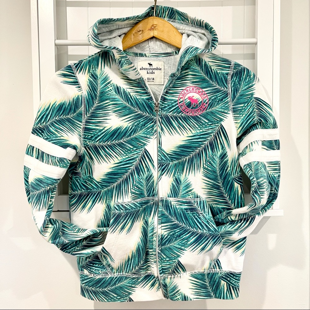 🔥 Abercrombie Kids Palm Tree Hoodie 13/14